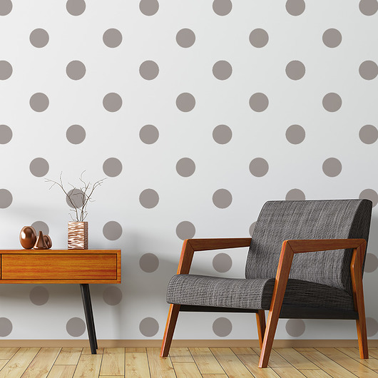 tapety i naklejki ścienne Powtarzalny szablon malarski /POLKA DOT 10
