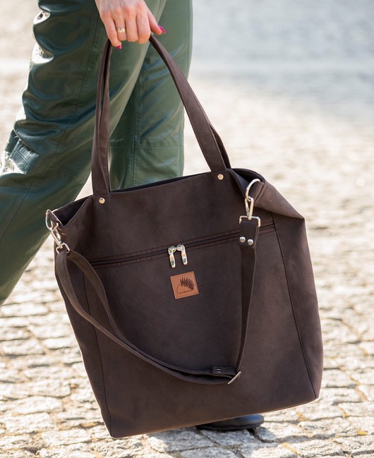 torby na ramię Torba "TOTE BAG" w kolorze Brunatnym