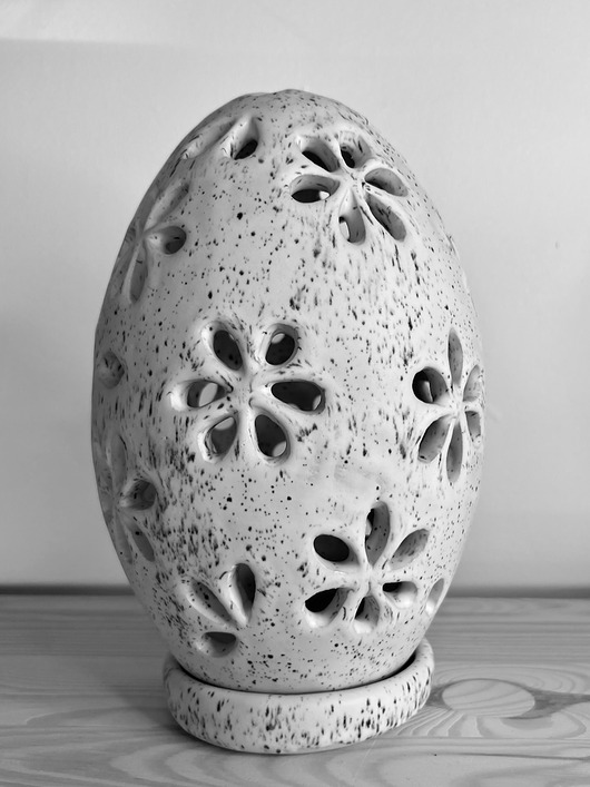 jajka wielkanocne Jajo ceramiczne - lampion