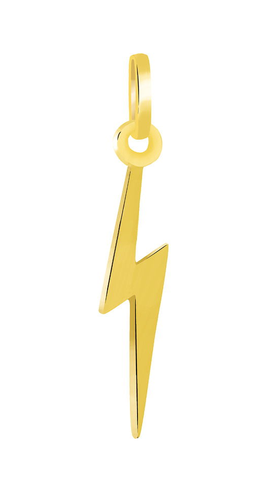 Złota zawieszka Fast As Lightning (błyskawica) VENA Jewellery