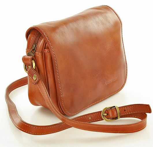 torby na ramię Włoska torebka listonoszka skórzana z klapą MARCO MAZZINI - Alabama Classico