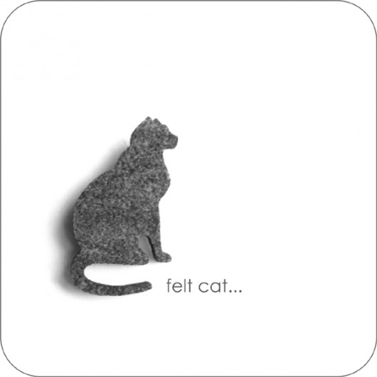 felt cat... felt label