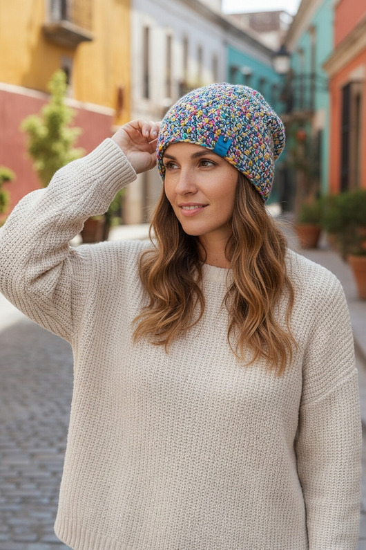 czapki damskie Czapka smerfetka