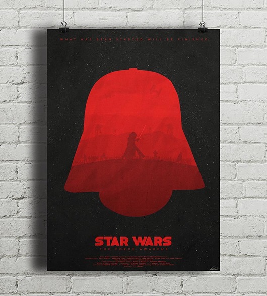 Star Wars - Darkness - Przebudzenie Mocy plakat  minimalmill