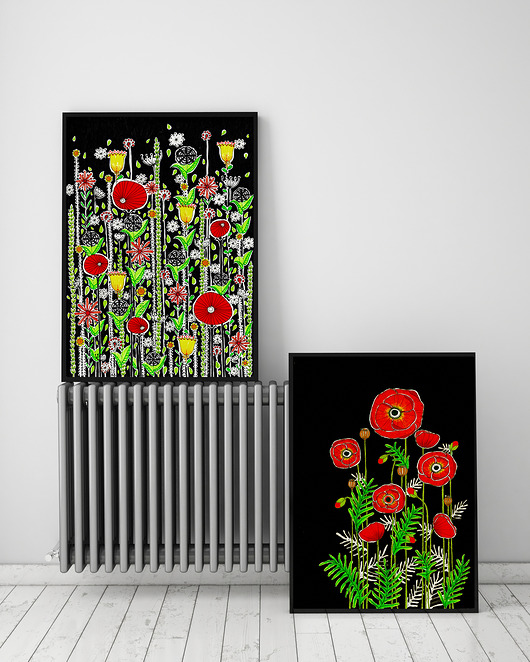 grafiki i ilustracje Zestaw 2 prac 50x70cm