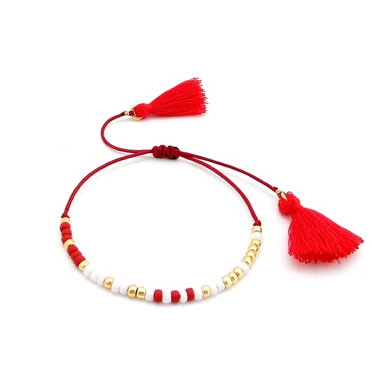 Bransoletka Minimal - Red Elegance Ilovehandmade