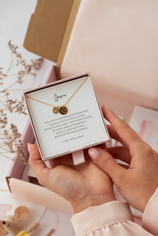 komplet biżuterii Box powitalny dla świeżo upieczonej Mamy