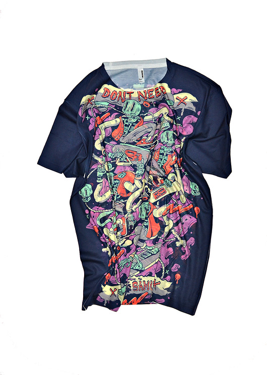 Rad Riders All Over Print Tee DONT NEED NO SAMURAI