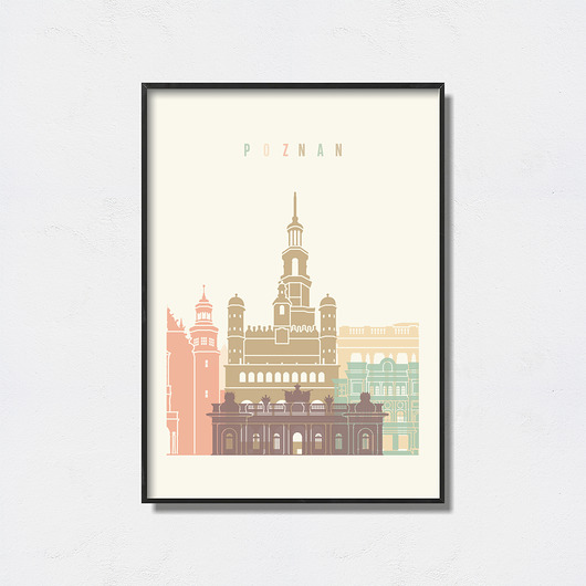 plakaty Poznań grafika minimalistyczna