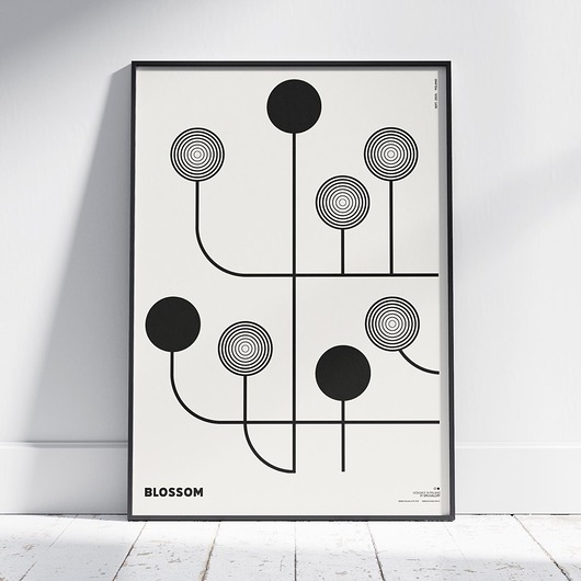 plakaty Plakat abstrakcyjny, abstrakcja, geometria - Blossom, Kwiaty