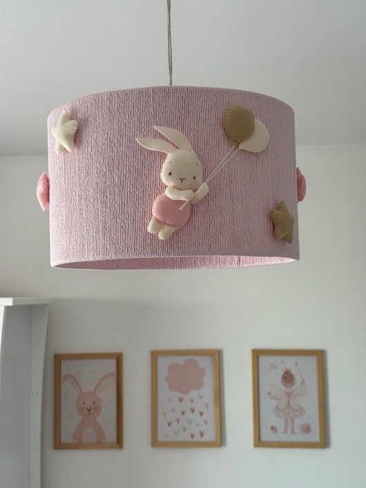lampy do pokoju dziecka Lampa w króliczki do pokoju dziewczynki