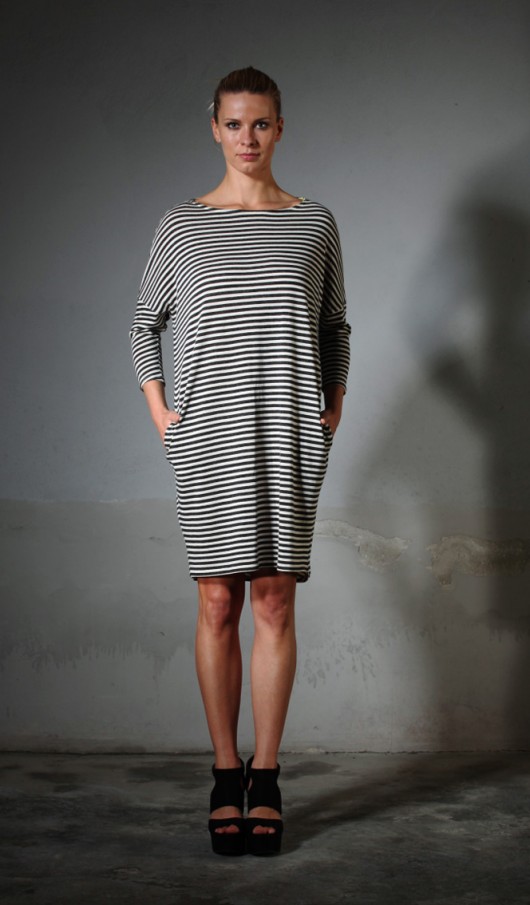 MARI jersey striped dress YES TO DRESS