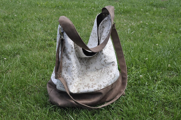 torby na ramię Torba hobo XL - korkowa, drukowana