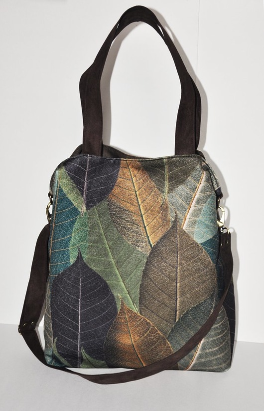 torby na ramię Torba hobo XXL - print liście