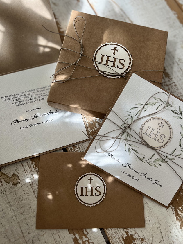 kartki na komunię Wyjątkowa kartka na komunię dla dziewczynki, chłopca