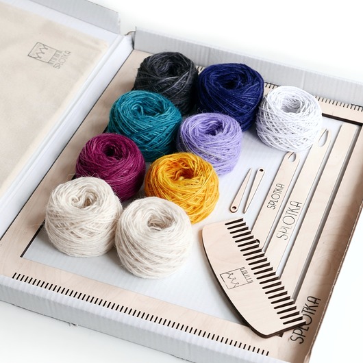 akcesoria różne Zestaw do nauki tkania  Krosno XL  BASIC  Tkanie makatek