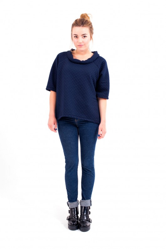 Bluza - Navy Blue Brick Miss Trouble