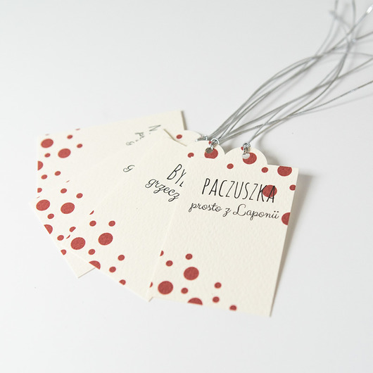 kartki świąteczne Bileciki do prezentów świątecznych 8 szt