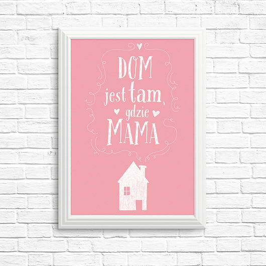Plakat dla Mamy! - format A4 Ja Cię Broszę