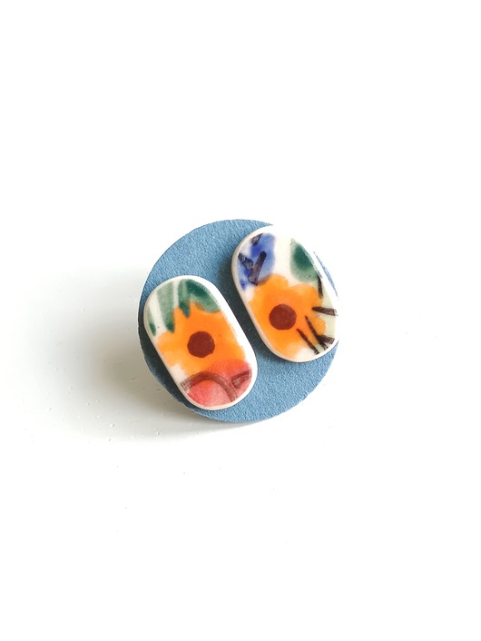 kolczyki ceramiczne Kolczyki ceramiczne Bolesławiec