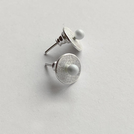 kolczyki z kamieniami Kolczyki OKRĄG