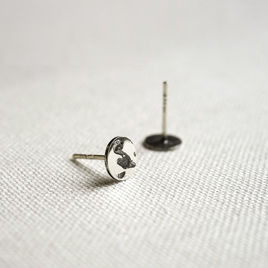 kolczyki srebrne KOBO - srebrny minimalizm