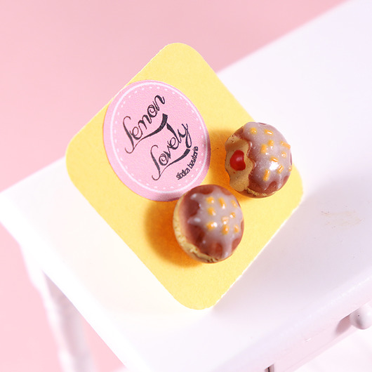 Pączki z dżemem na tłusty czwartek kolczyki Lemon Lovely