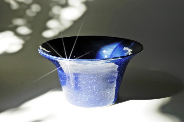 Galaktyczna niebieska misa do jogurtu Ceramiczności
