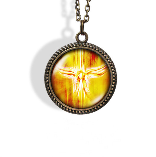 wisiory Medalion, talizman - Anioły Miłości - brąz