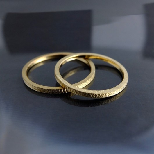 obrączki ślubne BIZOE - Obrączki z żółtego złota pr.585