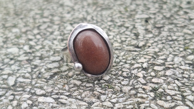 pierścionki - różne Czekoladowy - pierścionek regulowany