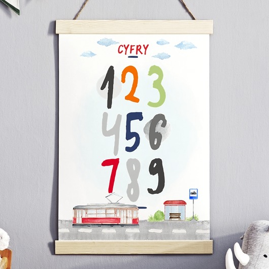 PLAKAT CYFRY P169 Yoko Design