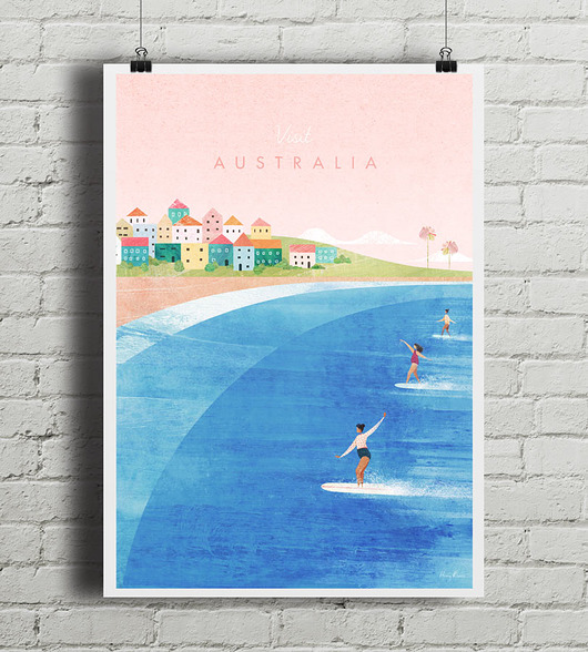 plakaty Australia - vintage plakat art giclee