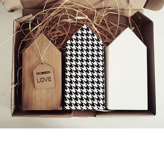 3 domki z pepitką Wooden Love