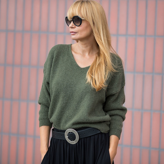 Sweter Casual VNeck Candy Floss clothes