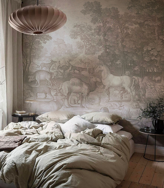 tapety i naklejki ścienne Tapeta Fauna Fresco Beige