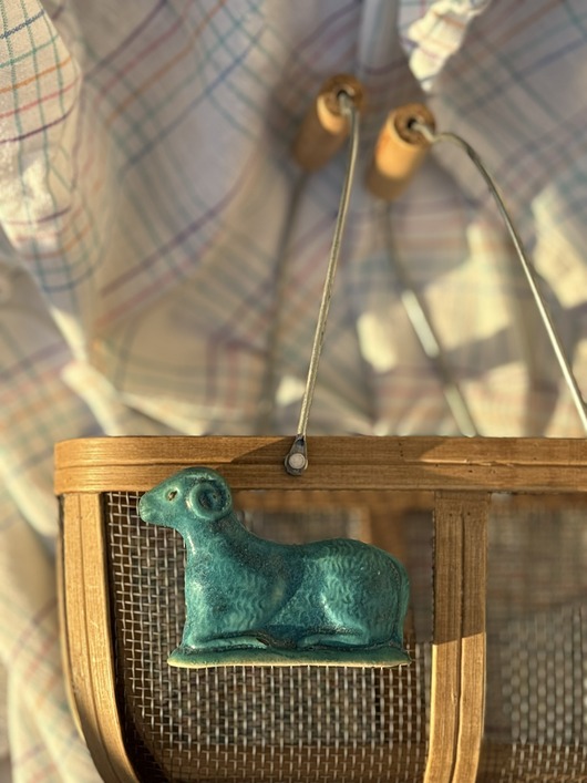 ozdoby wielkanocne Baranek wielkanocny turkusowy, ciemny turkus