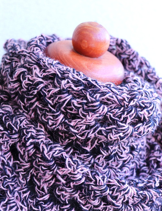 apaszki Chusta apaszka dwukolorowa na szydełku Viola