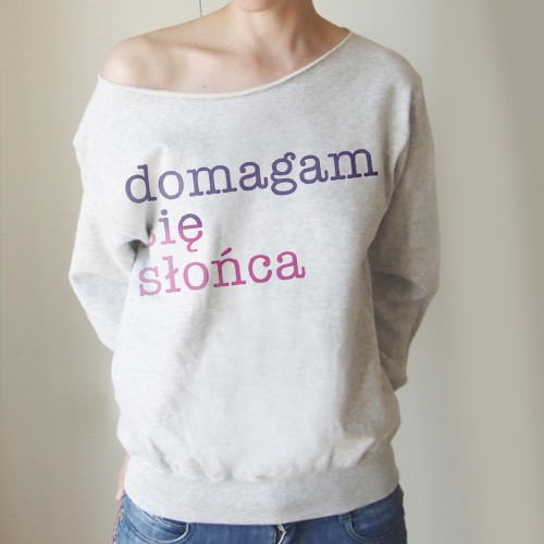 Domagam się słońca r-f Szara gruba Z ONE MUG A DAY