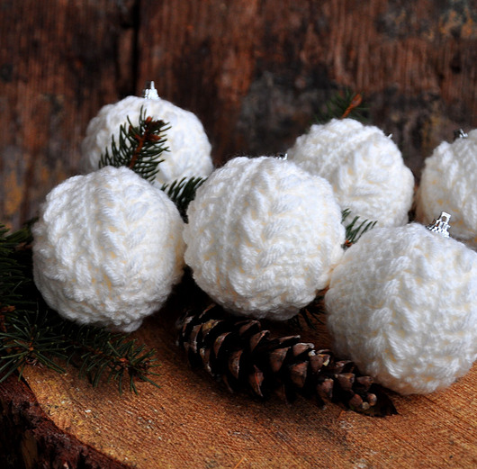 bombki Szydełkowe bombki 6szt