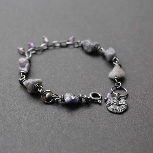 bransoletki z kamieni naturalnych Bransoletka Unikatowe Tanzanity