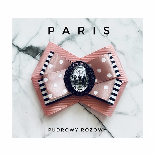 broszki Kolekcja PARIS  z grafiką retro w stylu francuskim