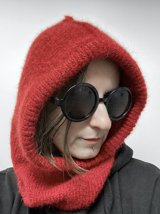czapki damskie Ręcznie robiona balaclava miękki kapturokomin czapka z alpaką