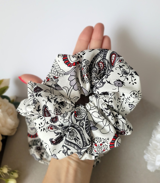 gumki do włosów Gumka Maxi Scrunchie Floral
