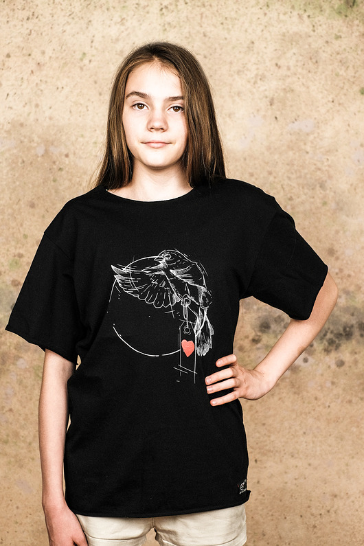 t-shirty dla dziewczynki Bluzka PTASZEK