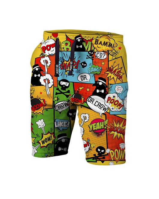 shorty dla dziewczynki Krótkie Spodenki Shorty Girl DR.CROW Komiks