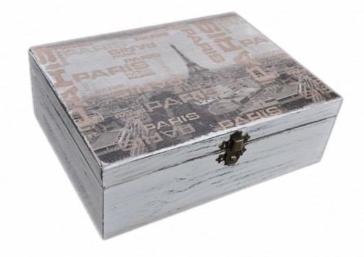 Herbaciarka - pudełko na herbatę w stylu Shabby Spatium