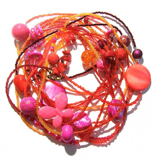 orange.ros sznur - naszyj (370 cm) Love Life and Forest