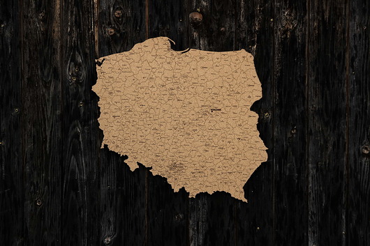 Korkowa mapa Polski RZEMIOSŁO