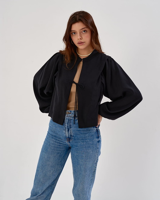 koszule damskie  KOSZULA BOLERO CHLOE black